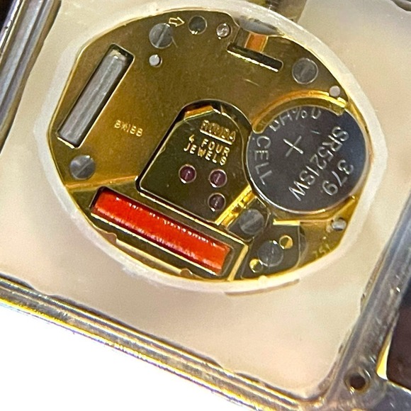 Vintage Tommy Bahama Watch Ladies Sterling Silver Leather Swiss w/ Case - Works main image 7